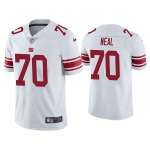 Men's New York Giants #70 Evan Neal White Vapor Untouchable Limited Stitched NFL Jersey - Custom Name