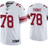 Men's New York Giants #78 Andrew Thomas 2020 White Vapor Untouchable Limited Stitched Jersey - Custom Name