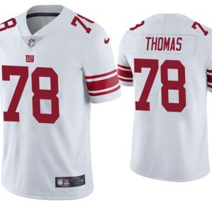 Men's New York Giants #78 Andrew Thomas 2020 White Vapor Untouchable Limited Stitched Jersey - Custom Name