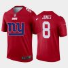 Men's New York Giants #8 Daniel Jones Red 2020 Team Big Logo Inverted Legend Stitched Jersey - Custom Name