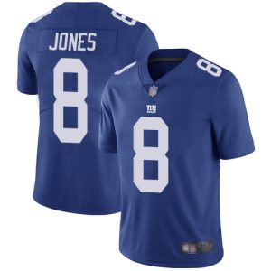 Men's New York Giants #8 Daniel Jones Red Vapor Untouchable Limited Stitched NFL Jersey - Custom Name
