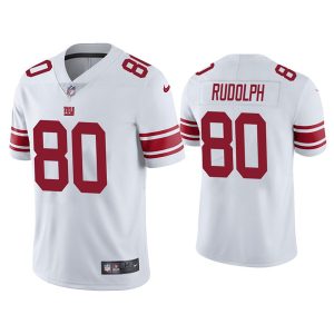Men's New York Giants #80 Kyle Rudolph White Vapor Untouchable Limited Stitched Jersey - Custom Name