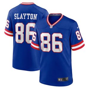 Men's New York Giants #86 Darius Slayton Royal Classic Retired Player Stitched Game Jersey - Custom Name
