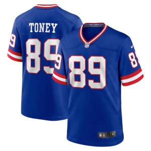 Men's New York Giants #89 Kadarius Toney Royal Classic Retired Player Stitched Game Jersey - Custom Name