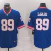 Men's New York Giants #89 Mark Bavaro Royal Vapor Untouchable Classic Retired Player Stitched Jersey - Custom Name