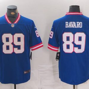 Men's New York Giants #89 Mark Bavaro Royal Vapor Untouchable Classic Retired Player Stitched Jersey - Custom Name
