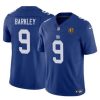 Men's New York Giants #9 Matt Barkley Blue 2023 F.U.S.E. With John Madden Patch Vapor Limited Stitched Football Jersey - Custom Name