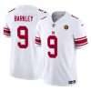 Men's New York Giants #9 Matt Barkley White 2023 F.U.S.E. With John Madden Patch Vapor Limited Stitched Football Jersey - Custom Name