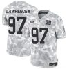 Men's New York Giants #97 Dexter Lawrence II 2024 F.U.S.E Arctic Camo Salute to Service Limited Stitched Football Jersey - Custom Name