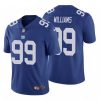 Men's New York Giants #99 Leonard Williams Red Vapor Limited Stitched Jersey - Custom Name