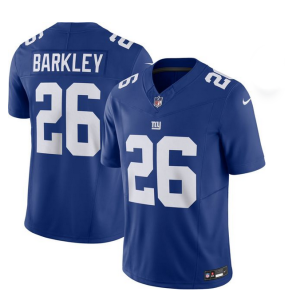 Men's New York Giants ACTIVE PLAYER Custom Blue 2023 F.U.S.E. Vapor Untouchable Limited Stitched Football Jersey - Custom Name