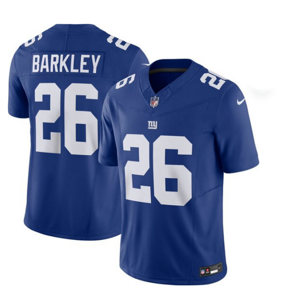 Men's New York Giants ACTIVE PLAYER Custom Blue 2023 F.U.S.E. Vapor Untouchable Limited Stitched Football Jersey - Custom Name