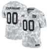 Men's New York Giants Active Player Custom 2024 F.U.S.E Arctic Camo Salute to Service Limited Stitched Football Jersey - Custom Name