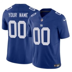 Men's New York Giants Active Player Custom Blue 2023 F.U.S.E Vapor Limited Stitched Football Jersey - Custom Name