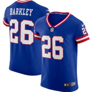 Men's New York Giants Customized Royal Elite Stitched Jersey - Custom Name