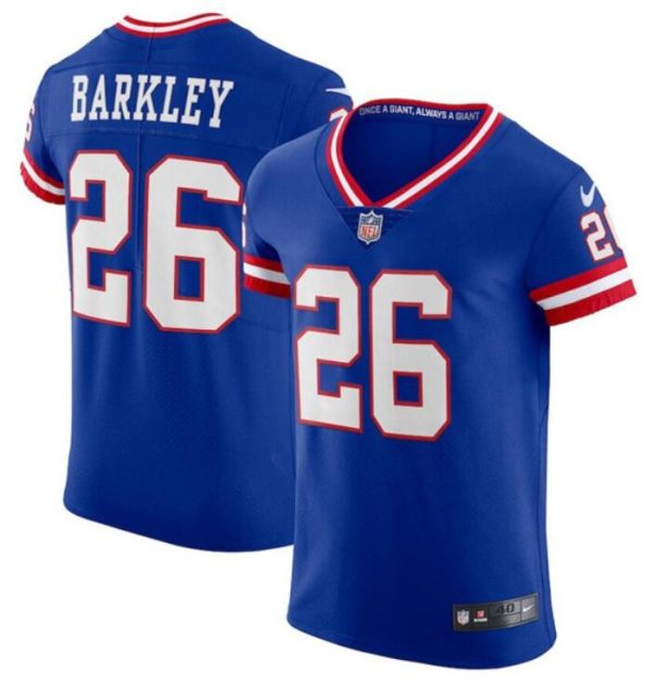 Men's New York Giants Customized Royal Elite Stitched Jersey - Custom Name