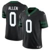 Men's New York Jets #0 Braelon Allen Black 2023 F.U.S.E Vapor Untouchable Limited Stitched Jersey - Custom Name