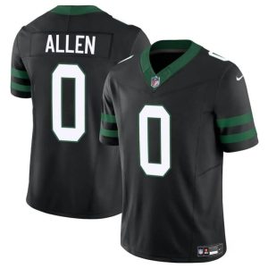 Men's New York Jets #0 Braelon Allen Black 2023 F.U.S.E Vapor Untouchable Limited Stitched Jersey - Custom Name