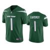 Men's New York Jets #1 Ahmad Gardner 2022 Green Vapor Untouchable Limited Stitched Jersey - Custom Name