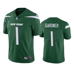 Men's New York Jets #1 Ahmad Gardner 2022 Green Vapor Untouchable Limited Stitched Jersey - Custom Name