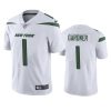 Men's New York Jets #1 Ahmad Gardner 2022 White Vapor Untouchable Limited Stitched Jersey - Custom Name