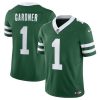 Men's New York Jets #1 Sauce Gardner Green 2024 F.U.S.E. Vapor Limited Stitched Jersey - Custom Name