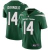 Men's New York Jets #14 Sam Darnold Green Vapor Untouchable Limited Stitched NFL Jersey - Custom Name