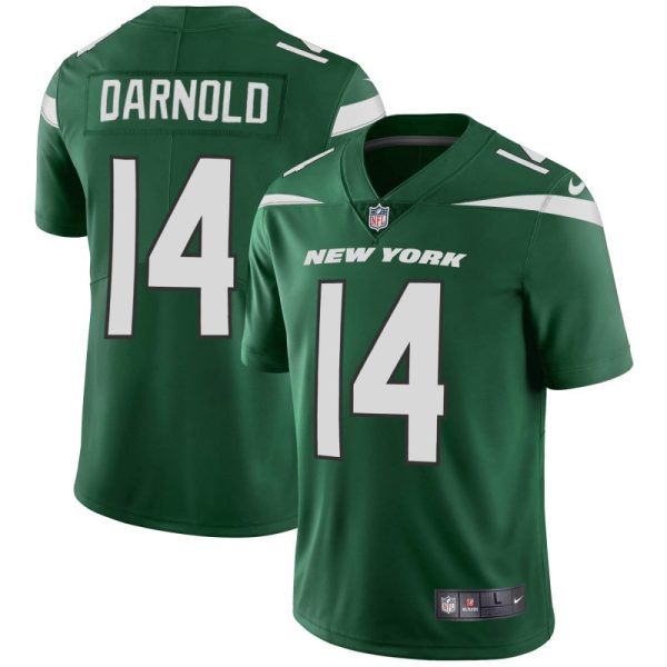 Men's New York Jets #14 Sam Darnold Green Vapor Untouchable Limited Stitched NFL Jersey - Custom Name