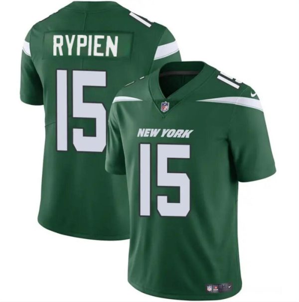 Men's New York Jets #15 Brett Rypien Green Vapor Untouchable Limited Stitched Jersey - Custom Name