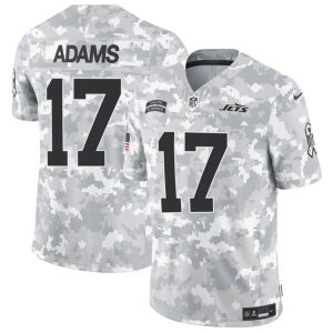 Men's New York Jets #17 Davante Adams 2024 F.U.S.E Arctic Camo Salute to Service Limited Stitched Football Jersey - Custom Name