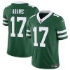 Men's New York Jets #17 Davante Adams Green 2024 F.U.S.E Throwback Limited Stitched Jersey - Custom Name