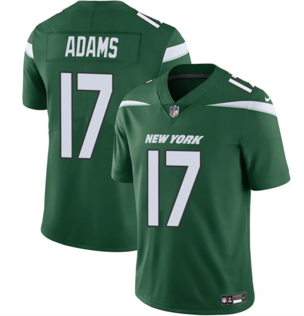 Men's New York Jets #17 Davante Adams Green 2024 Vapor Untouchable Limited Stitched Jersey - Custom Name