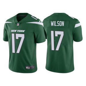 Men's New York Jets #17 Garrett Wilson 2022 Green Vapor Untouchable Limited Stitched Jersey - Custom Name