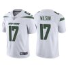 Men's New York Jets #17 Garrett Wilson 2022 White Vapor Untouchable Limited Stitched Jersey - Custom Name