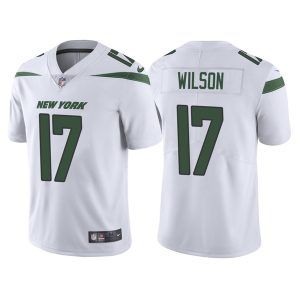 Men's New York Jets #17 Garrett Wilson 2022 White Vapor Untouchable Limited Stitched Jersey - Custom Name