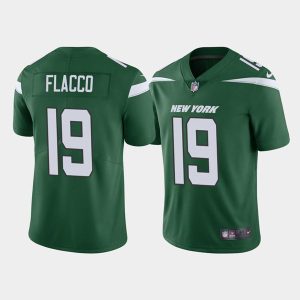 Men's New York Jets #19 Joe Flacco Green Vapor Untouchable Limited Stitched Jersey - Custom Name