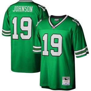 Men's New York Jets #19 Keyshawn Johnson Green Mitchell & Ness Stitched Jersey - Custom Name