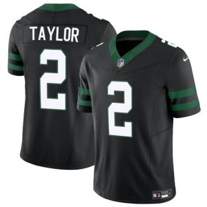 Men's New York Jets #2 Tyrod Taylor Black 2024 F.U.S.E. Vapor Untouchable Limited Stitched Jersey - Custom Name