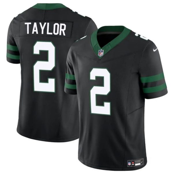 Men's New York Jets #2 Tyrod Taylor Black 2024 F.U.S.E. Vapor Untouchable Limited Stitched Jersey - Custom Name