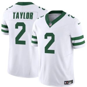 Men's New York Jets #2 Tyrod Taylor White 2024 F.U.S.E. Vapor Untouchable Limited Stitched Jersey - Custom Name