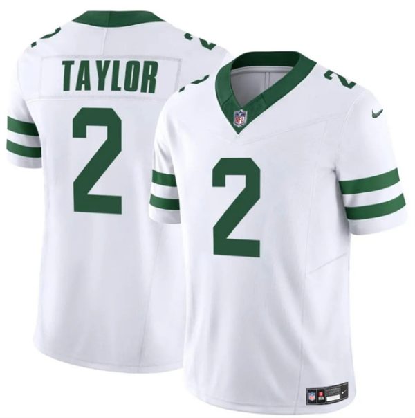 Men's New York Jets #2 Tyrod Taylor White 2024 F.U.S.E. Vapor Untouchable Limited Stitched Jersey - Custom Name