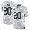 Men's New York Jets #20 Breece Hall 2024 F.U.S.E Arctic Camo Salute to Service Limited Stitched Football Jersey - Custom Name