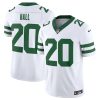 Men's New York Jets #20 Breece Hall White 2024 F.U.S.E. Vapor Limited Stitched Jersey - Custom Name