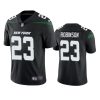 Men's New York Jets #23 James Robinson Black Vapor Untouchable Limited Stitched Jersey - Custom Name