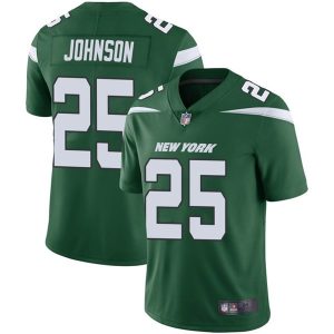 Men's New York Jets #25 Ty Johnson Green NFL Vapor Untouchable Limited Stitched Jersey - Custom Name