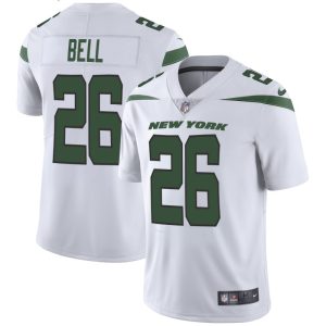 Men's New York Jets #26 Le'Veon Bell White Vapor Untouchable Limited Stitched NFL Jersey - Custom Name