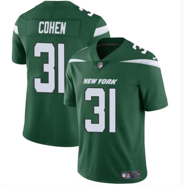 Men's New York Jets #31 Tarik Cohen Green Vapor Untouchable Limited Stitched Jersey - Custom Name