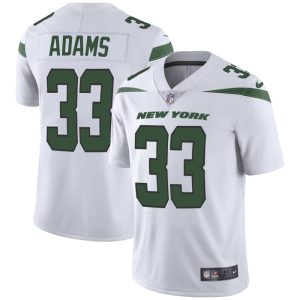 Men's New York Jets #33 Jamal Adams White Vapor Untouchable Limited Stitched NFL Jersey - Custom Name