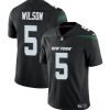 Men's New York Jets #5 Garrett Wilson Black Vapor Untouchable Limited Stitched Jersey - Custom Name