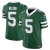 Men's New York Jets #5 Garrett Wilson Green 2024 F.U.S.E. Vapor Limited Stitched Jersey - Custom Name